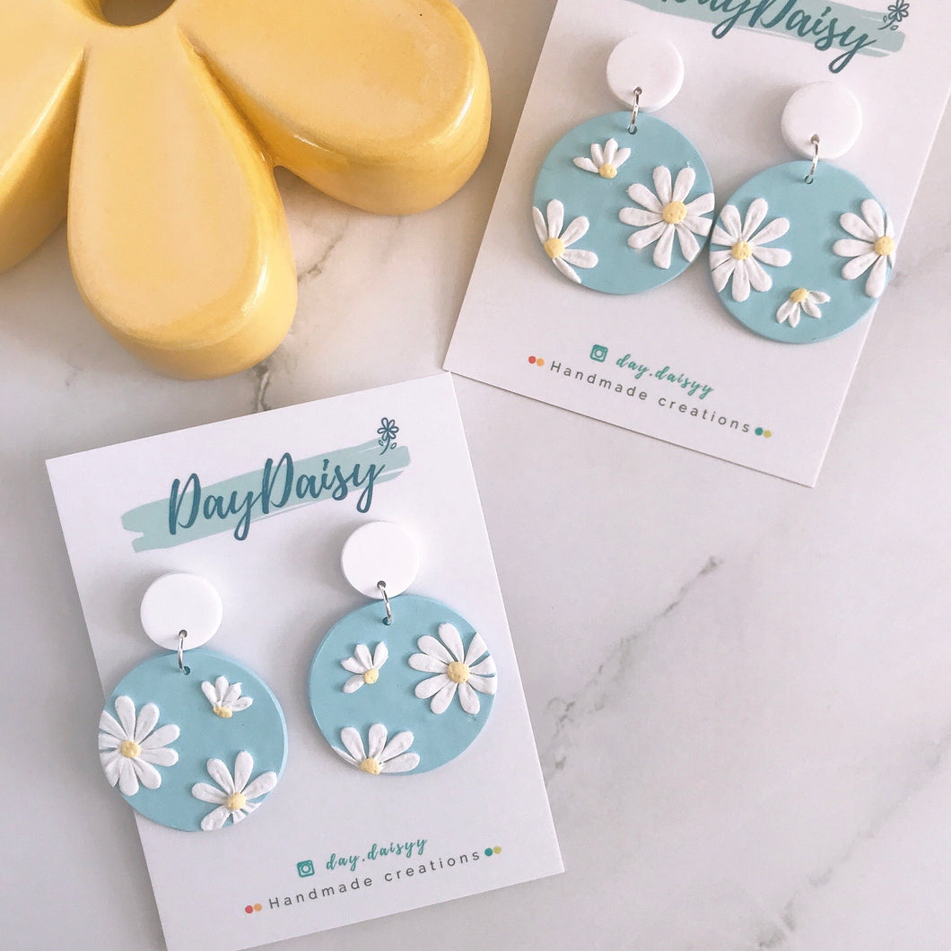 Daisy Floral - Sky Blue